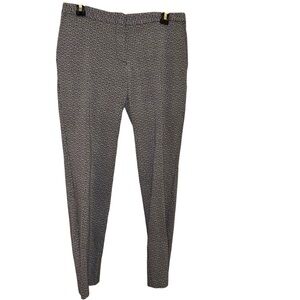MARIO SERRANI Italy Tummy‎ Control Slim Fit Pant print black grey size 6